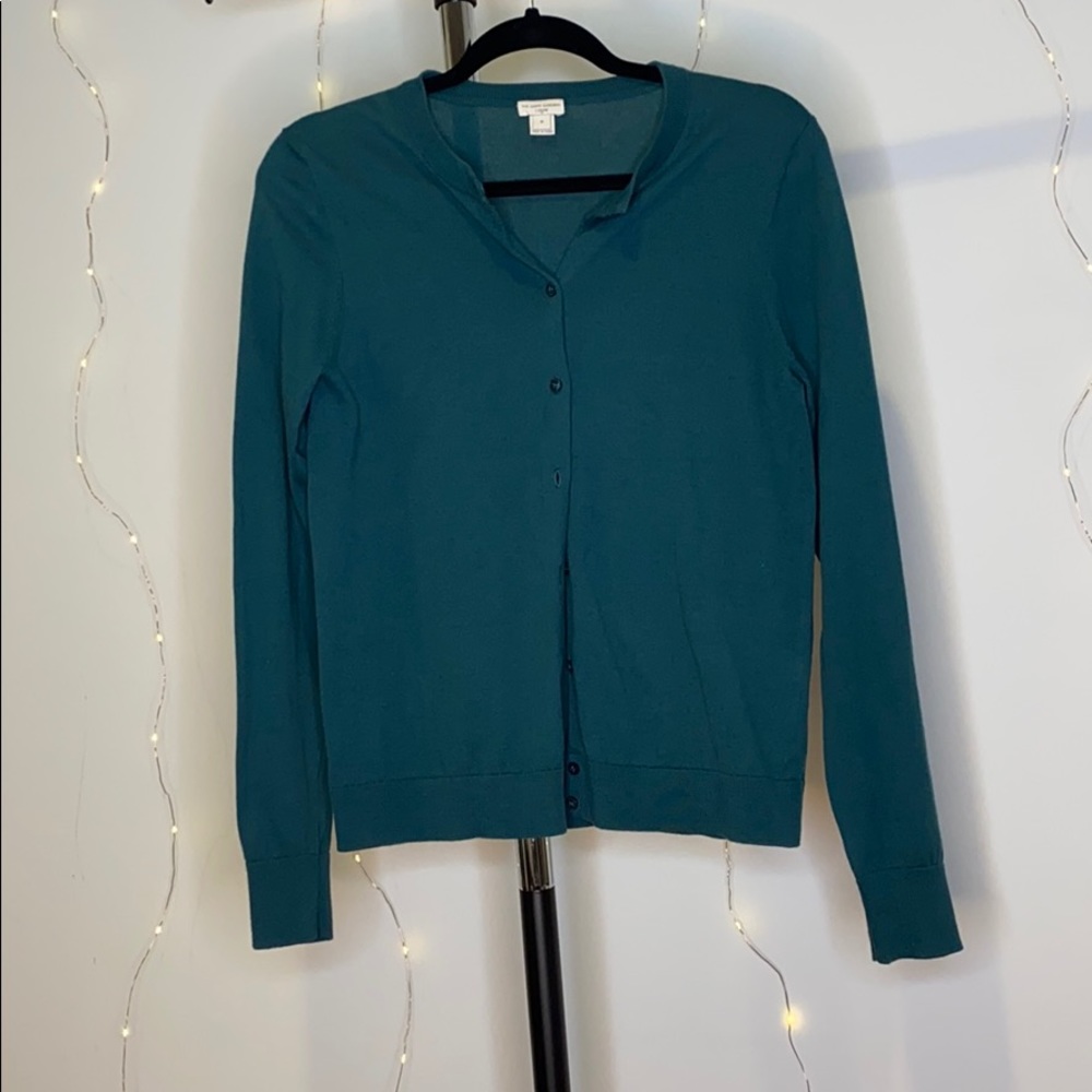 Teal JCrew Cardigan